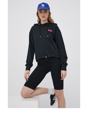 Bluza bluza damska kolor czarny z kapturem gładka - Answear.com Fila