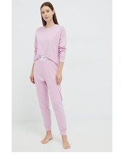 Piżama piżama damska kolor różowy bawełniana - Answear.com Fila