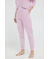 Piżama Fila piżama damska kolor różowy bawełniana