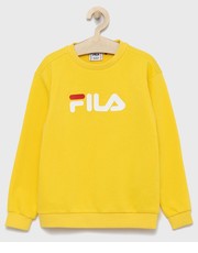 Bluza bluza dziecięca kolor żółty z nadrukiem - Answear.com Fila
