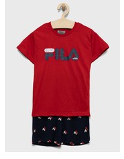 Piżama dziecięca piżama bawełniana dziecięca kolor czerwony z nadrukiem - Answear.com Fila