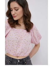 Bluzka bluzka damska kolor różowy w kwiaty - Answear.com Billabong