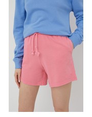 Spodnie szorty damskie kolor różowy gładkie high waist - Answear.com Billabong