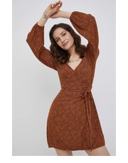 Sukienka sukienka kolor brązowy mini rozkloszowana - Answear.com Billabong