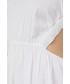 Sukienka Billabong sukienka bawełniana kolor biały maxi rozkloszowana
