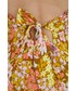 Sukienka Billabong sukienka kolor żółty maxi rozkloszowana