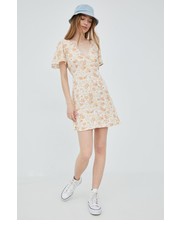Sukienka sukienka kolor beżowy mini rozkloszowana - Answear.com Billabong