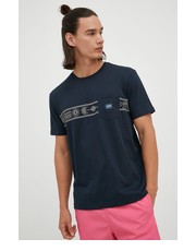 T-shirt - koszulka męska t-shirt bawełniany kolor granatowy z nadrukiem - Answear.com Billabong