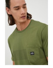 T-shirt - koszulka męska t-shirt bawełniany kolor zielony z nadrukiem - Answear.com Billabong