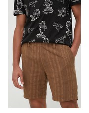 Krótkie spodenki męskie szorty bawełniane  x Wrangler męskie kolor brązowy - Answear.com Billabong