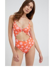 Strój kąpielowy jednoczęściowy strój kąpielowy  x Wrangler kolor pomarańczowy lekko usztywniona miseczka - Answear.com Billabong