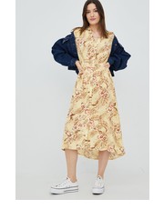 Sukienka sukienka kolor żółty midi rozkloszowana - Answear.com Rip Curl
