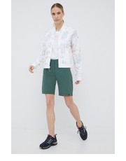 Spodnie szorty outdoorowe Talvena damskie kolor zielony gładkie medium waist - Answear.com Salewa