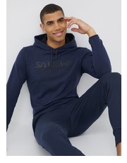 Bluza męska bluza sportowa Puez męska kolor granatowy z kapturem z nadrukiem - Answear.com Salewa