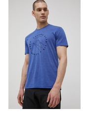 T-shirt - koszulka męska t-shirt sportowy alta via kolor szary z nadrukiem - Answear.com Salewa