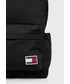 Plecak Tommy Jeans plecak męski kolor czarny duży wzorzysty
