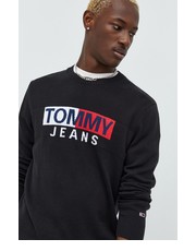 Sweter męski sweter bawełniany męski kolor czarny lekki - Answear.com Tommy Jeans