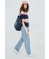 Shopper bag Tommy Jeans torebka kolor granatowy
