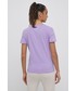 Bluzka Tommy Jeans t-shirt bawełniany kolor fioletowy