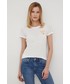 Bluzka Tommy Jeans t-shirt damski kolor biały