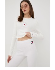 Bluzka longsleeve damski kolor biały - Answear.com Tommy Jeans