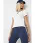 Bluzka Tommy Jeans t-shirt damski kolor beżowy
