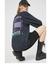 Bluzka longsleeve bawełniany kolor czarny - Answear.com Tommy Jeans