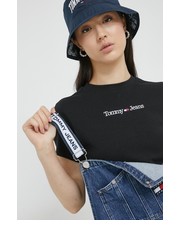 Bluzka t-shirt damski kolor czarny - Answear.com Tommy Jeans
