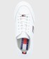 Sneakersy Tommy Jeans Buty skórzane kolor biały na platformie