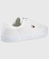 Sneakersy Tommy Jeans buty skórzane damskie kolor biały