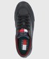 Sneakersy męskie Tommy Jeans Buty skórzane kolor czarny