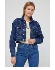 Kurtka Kurtka jeansowa damska kolor granatowy przejściowa - Answear.com Tommy Jeans