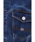 Kurtka Tommy Jeans Kurtka jeansowa damska kolor granatowy przejściowa