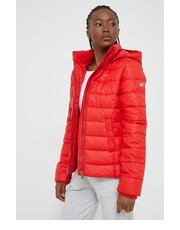 Kurtka kurtka damska kolor czerwony zimowa - Answear.com Tommy Jeans