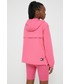 Kurtka Tommy Jeans kurtka damska kolor różowy przejściowa oversize