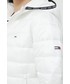 Kurtka Tommy Jeans kurtka damska kolor biały zimowa