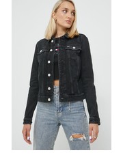 Kurtka kurtka jeansowa damska kolor czarny przejściowa - Answear.com Tommy Jeans