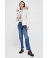 Kurtka Tommy Jeans kurtka puchowa damska kolor beżowy zimowa