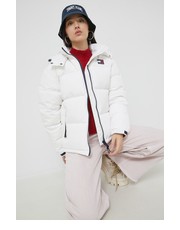 Kurtka kurtka puchowa damska kolor biały - Answear.com Tommy Jeans