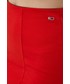 Spódnica Tommy Jeans spódnica kolor czerwony mini ołówkowa