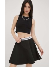 Spódnica spódnica kolor czarny mini rozkloszowana - Answear.com Tommy Jeans