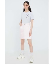 Spódnica spódnica jeansowa kolor różowy mini prosta - Answear.com Tommy Jeans