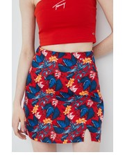 Spódnica spódnica kolor czerwony mini rozkloszowana - Answear.com Tommy Jeans