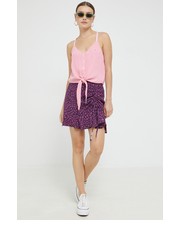 Spódnica spódnica kolor fioletowy mini prosta - Answear.com Tommy Jeans