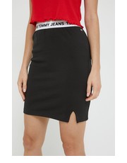Spódnica spódnica kolor czarny mini prosta - Answear.com Tommy Jeans