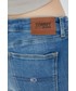 Spodnie Tommy Jeans szorty jeansowe BF0231 damskie gładkie medium waist