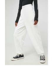 Spodnie spodnie dresowe damskie kolor biały z aplikacją - Answear.com Tommy Jeans