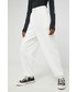 Spodnie Tommy Jeans spodnie dresowe damskie kolor biały z aplikacją