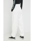 Spodnie Tommy Jeans spodnie dresowe damskie kolor biały z aplikacją