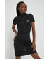 Sukienka Tommy Jeans sukienka kolor czarny mini dopasowana